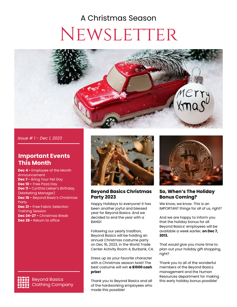 Free Christmas Letter Templates - Venngage with Annual Christmas Letter Template