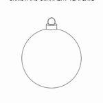 Free Christmas Ornament Template Printables & Outlines   Crazy Laura In Christmas Bulb Ornament Template