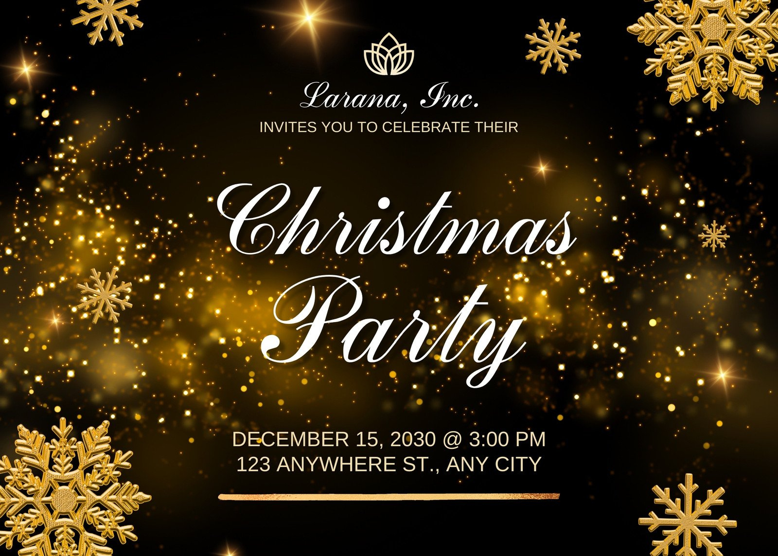 Free Christmas Party Virtual Invitation Templates | Canva for Christmas Dinner Invitation Email Template