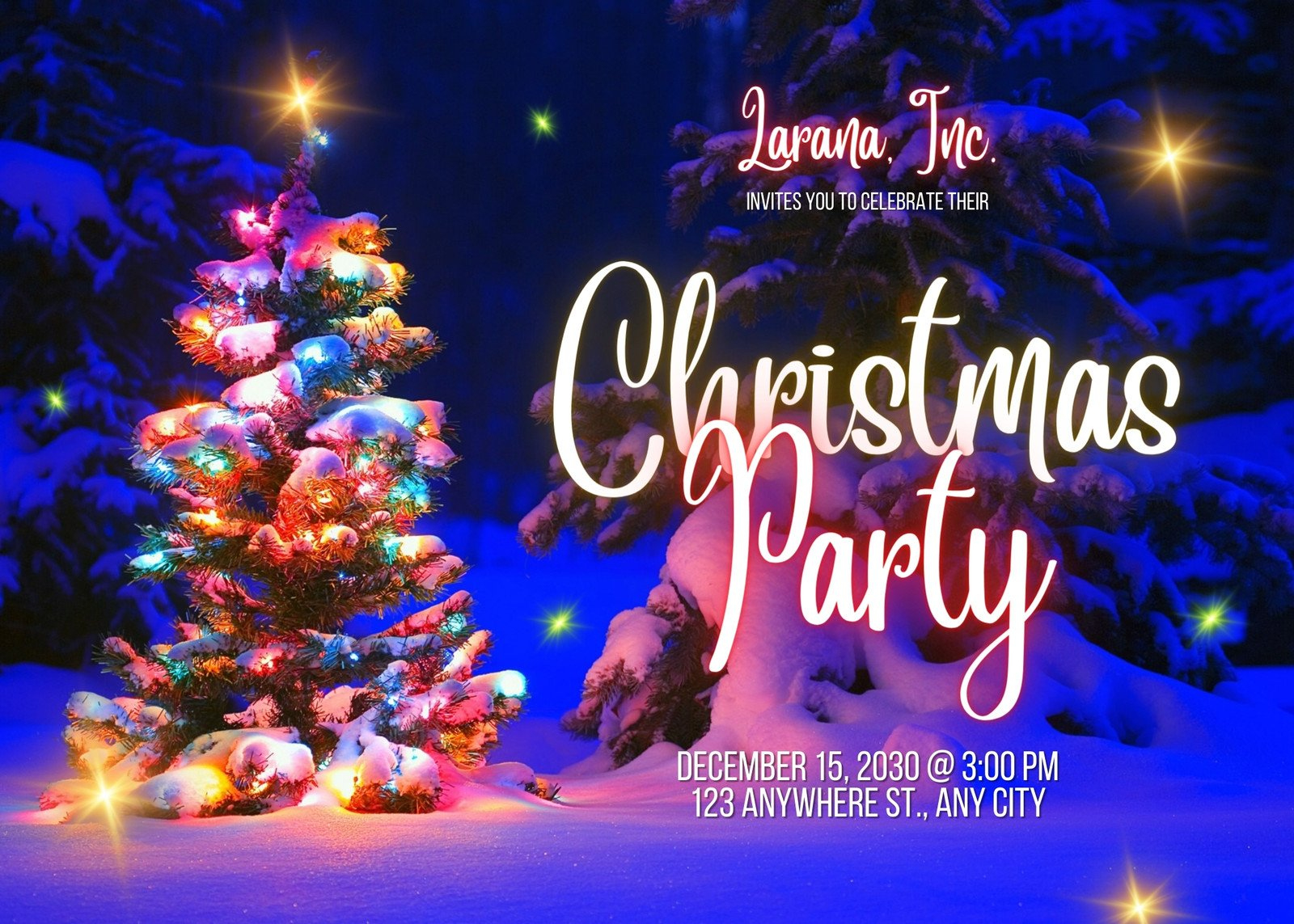 Free Christmas Party Virtual Invitation Templates | Canva pertaining to Christmas Email Invitations Template Free