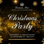 Free Christmas Party Virtual Invitation Templates | Canva With Regard To Blank Christmas Party Template