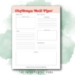 Free Christmas Planner Printable For The Best Holiday Ever   The With Christmas Dinner Planning Template
