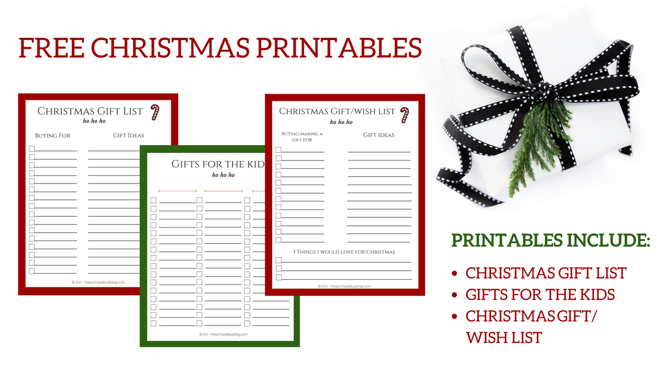Free Christmas Printables For Organized Gift Giving! - The Sunny pertaining to Christmas Gift List Template Free