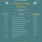 Free Christmas Program Templates, Editable And Printable For Christmas Dinner Program Template