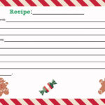 Free Christmas Recipe Card Printable   Shesaved®   Worksheets Library In Blank Christmas Recipe Card Template