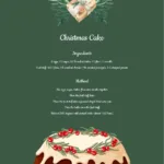 Free Christmas Recipe Template For Google Docs Throughout Christmas Cake Flyer Template Free