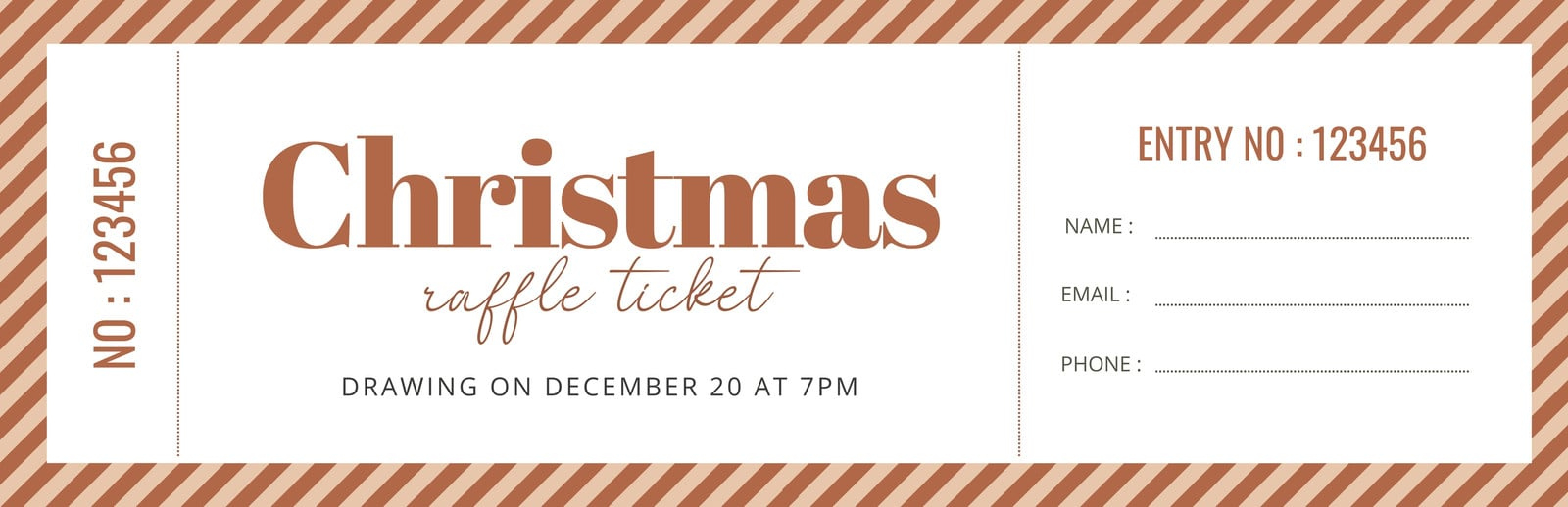 Free Christmas Ticket Templates To Edit And Print | Canva for Blank Christmas Ticket Template