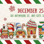 Free Christmas Ticket Templates To Edit And Print | Canva In Christmas Dinner Ticket Template Free