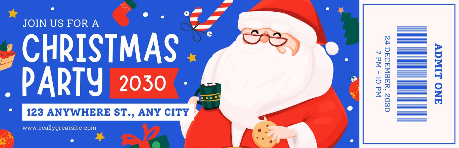 Free Christmas Ticket Templates To Edit And Print | Canva with Christmas Event Tickets Template
