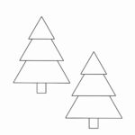 Free Christmas Tree Template & Stencil Patterns For 2022   Crazy Laura Pertaining To 3 Triangle Christmas Tree Template