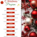 Free Custom Christmas Program Template To Edit Online Throughout Christmas Agenda Template Free