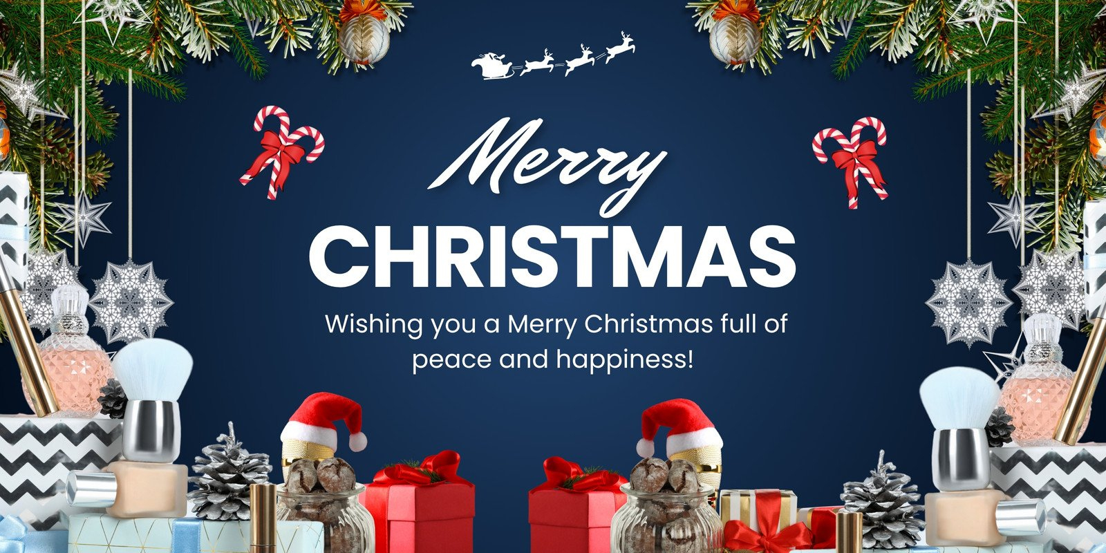 Free Custom Printable Christmas Banner Templates | Canva in Christmas Email Banner Template