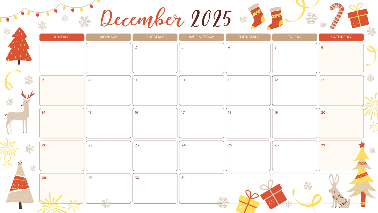 Free Custom Printable Christmas Calendar Templates | Canva for Christmas Calendar Template