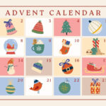 Free Custom Printable Christmas Calendar Templates | Canva Inside Christmas Activity Calendar Template