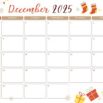 Free Custom Printable Christmas Calendar Templates | Canva With Regard To Blank Christmas Calendar Template