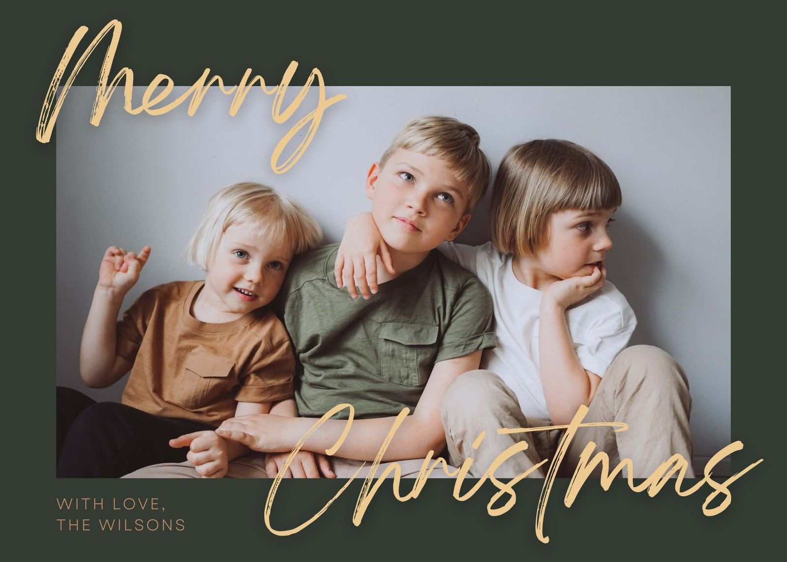 Free Custom Printable Christmas Card Templates | Canva inside Christmas Family Card Template