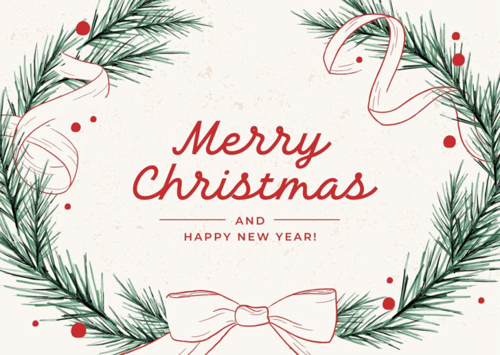 Blank Christmas Card Template Free