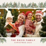 Free Custom Printable Christmas Card Templates | Canva With Christmas Card Office Template