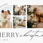 Free Custom Printable Christmas Card Templates | Canva With Regard To 3 Photo Christmas Card Template