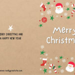 Free Custom Printable Christmas Folded Card Templates | Canva Within Christmas Card Template A4