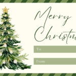 Free Custom Printable Christmas Tag Templates | Canva For Christmas Card Label Template