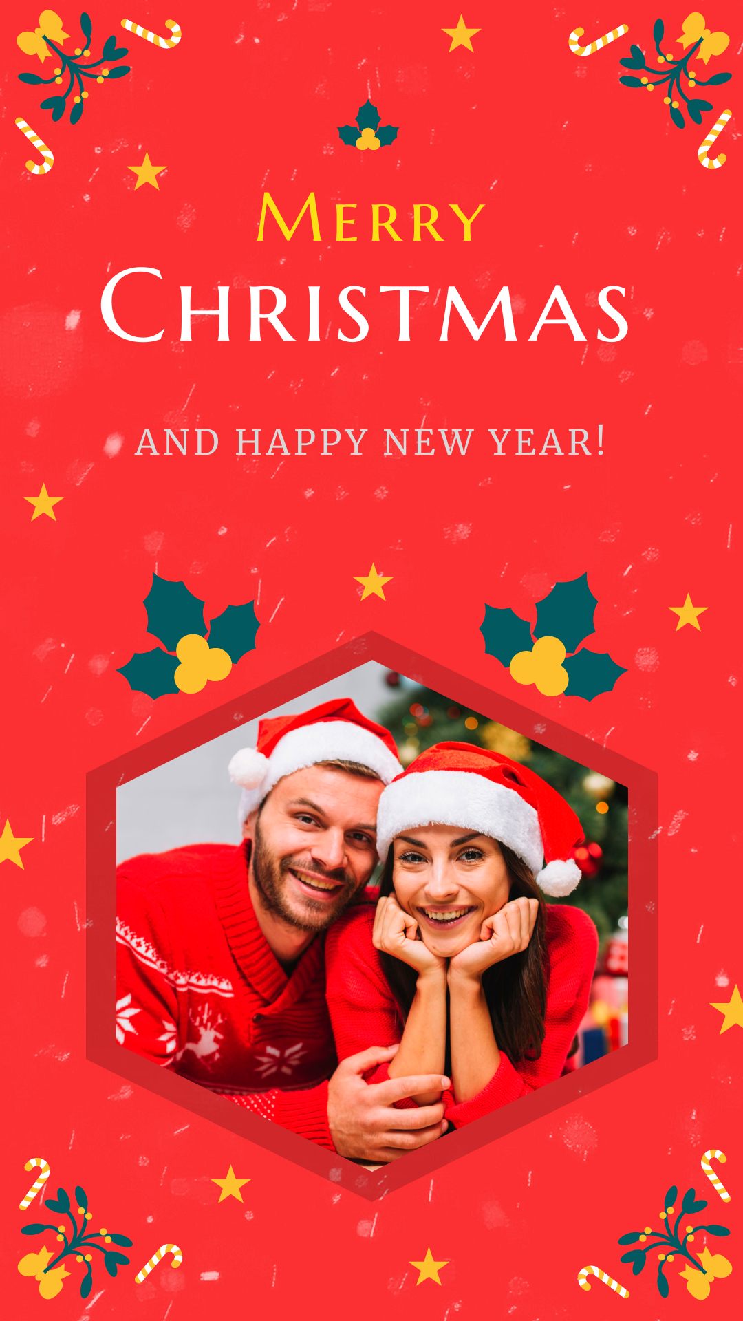 Free Customizable Christmas Instagram Story Templates | Dochipo inside Christmas Story Christmas Card Template