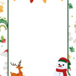 Free Customizable Christmas Page Border Templates | Canva Inside Christmas Border Template Printable