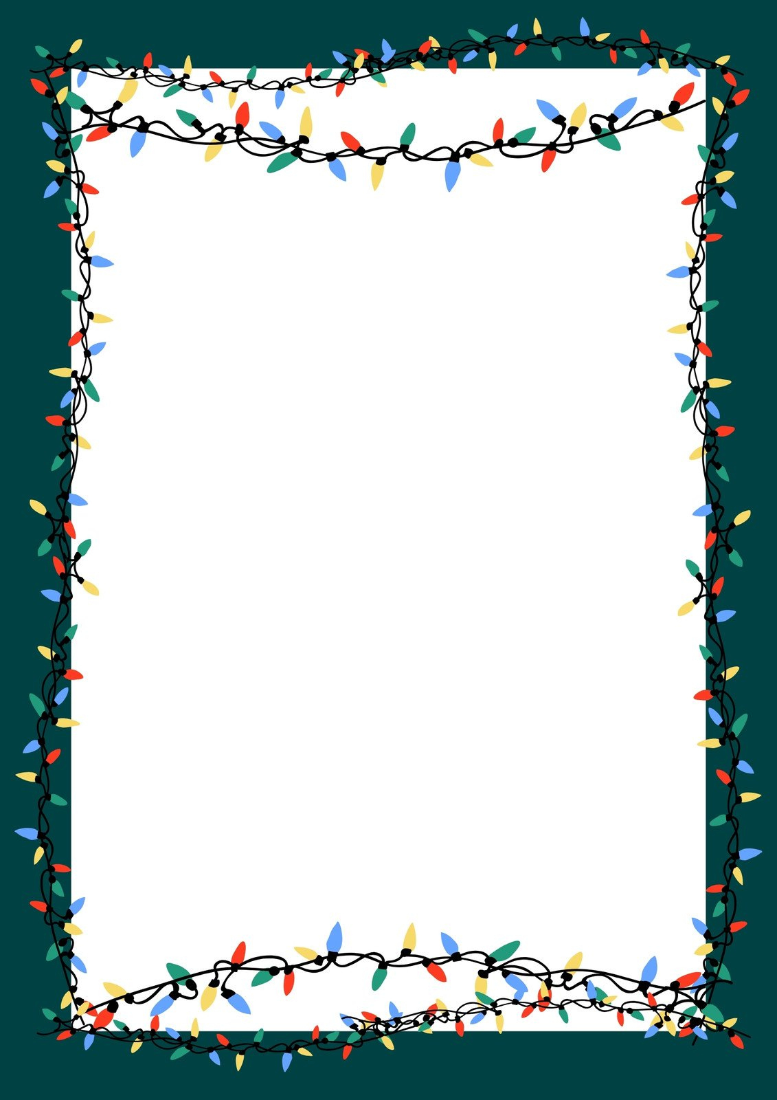 Free Customizable Christmas Page Border Templates | Canva regarding Christmas Border Document Template