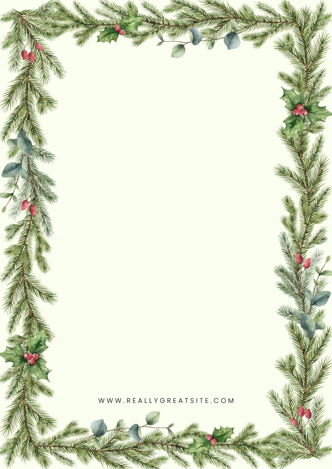 Free Customizable Christmas Page Border Templates | Canva with regard to Christmas Border Template Free Download