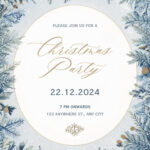 Free Customizable Winter Party Invitation Templates | Canva Regarding Blue Christmas Invitation Template