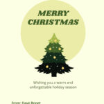Free Digital Christmas Card Template To Edit Online Intended For Christmas Card Electronic Template