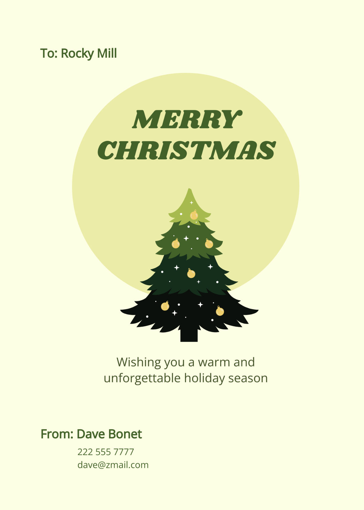 Free Digital Christmas Card Template To Edit Online intended for Christmas Card Electronic Template