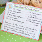 Free} Gingerbread Christmas Cookies Free Printable Recipe Card Pertaining To Christmas Cookie Recipe Template