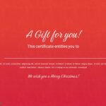 Free Google Slides Christmas Gift Template Powerpoint Within Blank Christmas Certificate Template