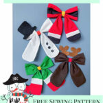Free Holiday Hair Bows   Patterns For Pirates Regarding Christmas Hair Bow Template Free