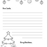 Free Letter To Santa Template In Black And White   Originalmom With Regard To Black And White Christmas Letter Template