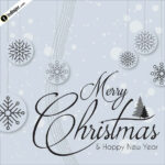 Free Merry Christmas And Happy New Year Wishes And Greetings Image Regarding Christmas And New Year Greetings Template