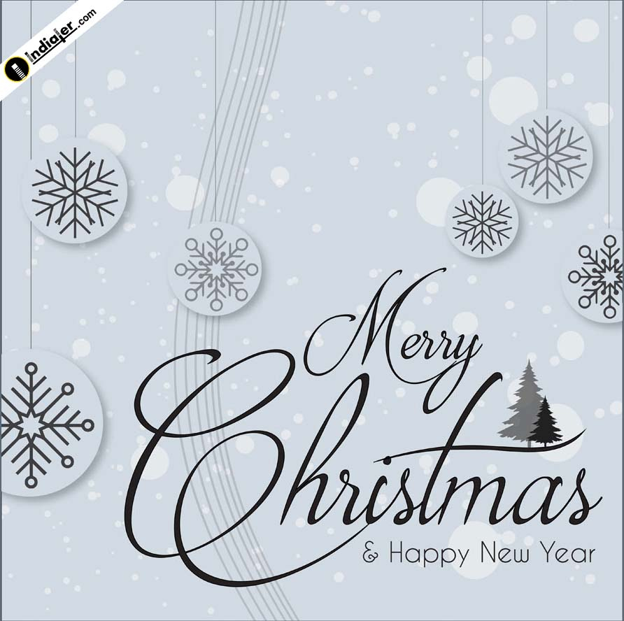 Free Merry Christmas And Happy New Year Wishes And Greetings Image regarding Christmas and New Year Greetings Template