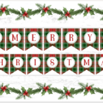 Free Merry Christmas Banner Printables   Prudent Penny Pincher Pertaining To Christmas Banner Printable Free Printable Christmas Bunting Template