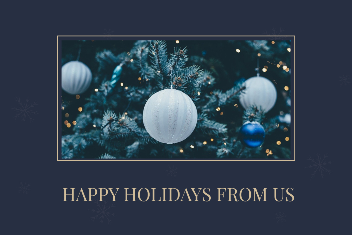 Free Photography Holiday Card Template To Edit Online intended for Christmas Card Template For Professional Photographers