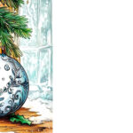 Free Picture: Double Sided Christmas Card Template, Illustration Intended For Christmas Card Ornaments Template