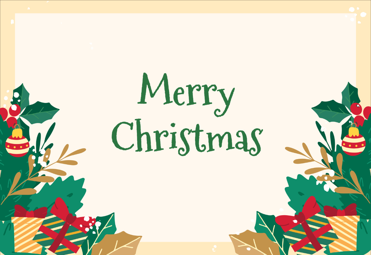 Free Printable Blank Christmas Card Template To Edit Online for Christmas Card Print Template