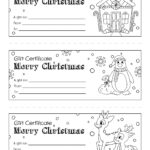 Free Printable Blank Gift Certificates Christmas, Download Free With Christmas Coupon Template Black And White