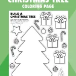 Free Printable Build A Christmas Tree Craft   Pjs And Paint Inside Build A Christmas Tree Template