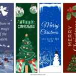 Free Printable Christmas Bookmarks (To Print & To Color) – Free With Christmas Bookmark Template Free