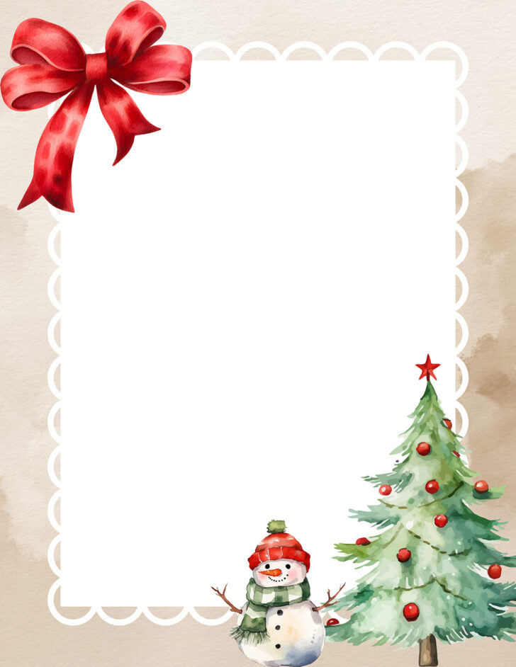 Christmas Border Template Printable Christmas Border Template Printable