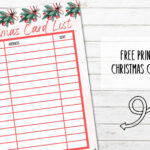Free Printable Christmas Card List   My Printable Home With Regard To Christmas Card List Template Free