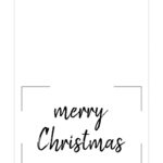 Free Printable Christmas Cards (Basic)   Paper Trail Design Regarding Black And White Christmas Card Template