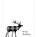 Free Printable Christmas Cards (Basic)   Paper Trail Design With Regard To Black And White Christmas Card Template Free