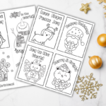 Free Printable Christmas Cards To Color   Out Upon The Waters For Childrens Christmas Card Template Free